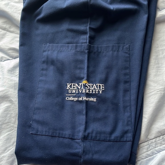 EUC kent state university college of nursing scrubs BOTTOM ONLY - size XS - Picture 4 of 6